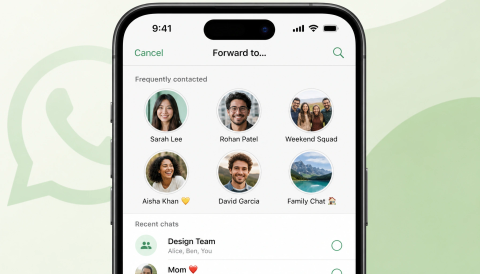 WhatsApp is rolling out a grid-style forward picker on iPhone for some users.