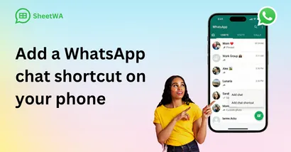 How to add a WhatsApp chat shortcut on your phone