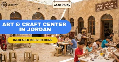 Art & Craft Center in Jordan filled batches through WhatsApp