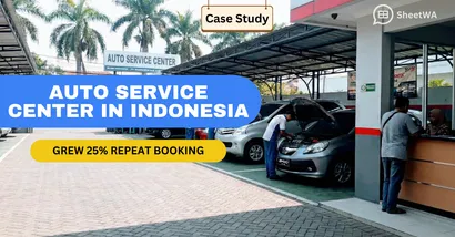 Auto Service Center in Indonesia grew 25% booking on WhatsApp