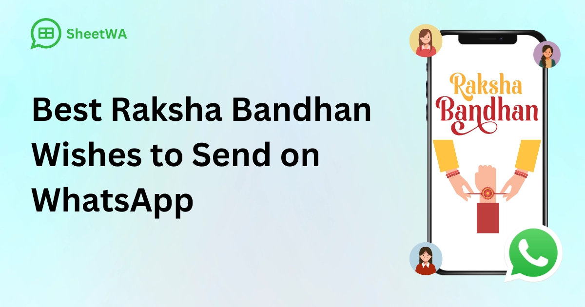 Best Raksha Bandhan Wishes to Send on WhatsApp by SheetWA