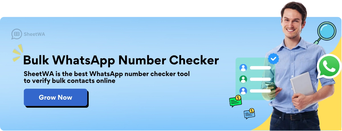 Bulk WhatsApp Number Checker by SheetWA