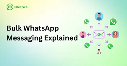 Bulk WhatsApp Messaging Explained by SheetWA