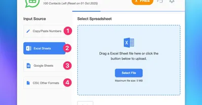 Bulk WhatsApp Number Checker & Verifier Tool by SheetWA