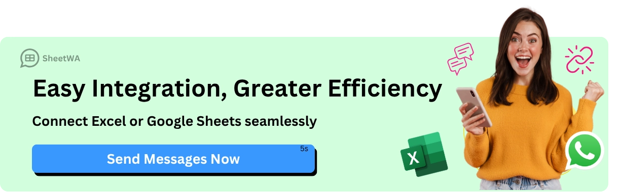 Bulk WhatsApp Easy Integration Use SheetWA