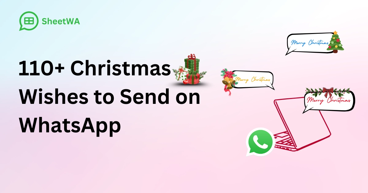 Christmas Wishes to Send on WhatsApp with SheetWA