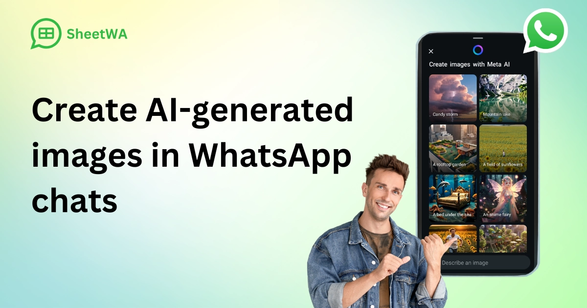 Create AI-generated images in WhatsApp chats by SheetWA