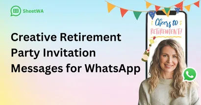 Creative Retirement Party Invitation Messages for WhatsApp