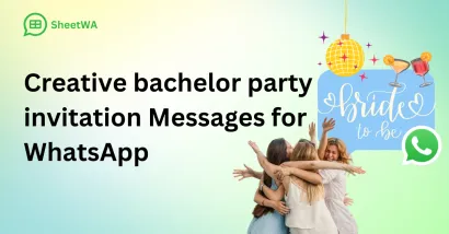 Creative Bachelor Party Invitation Messages for WhatsApp