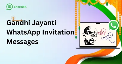Top 140 Gandhi Jayanti WhatsApp Invitation Messages