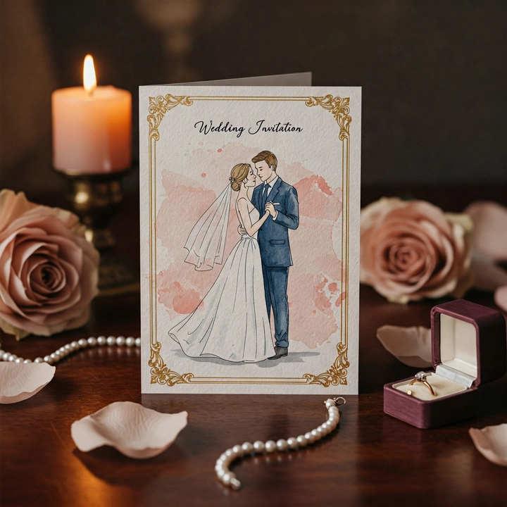 Themed WhatsApp Wedding Invitation | SheetWA