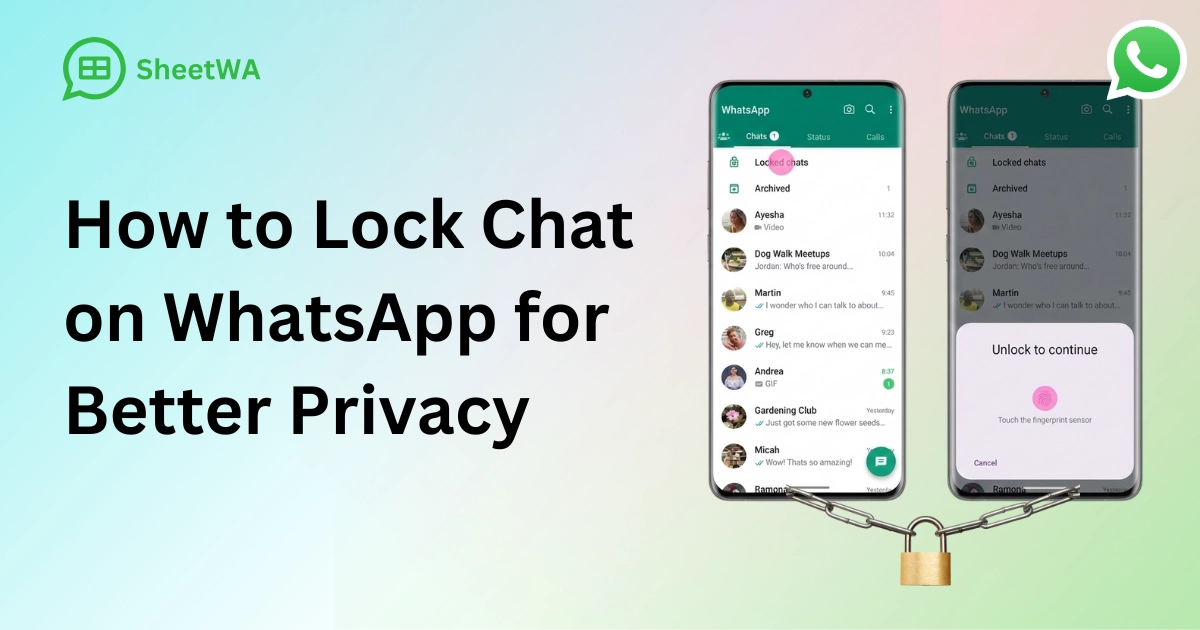 How to Lock Chat on WhatsApp for Better Privacy by SheetWA