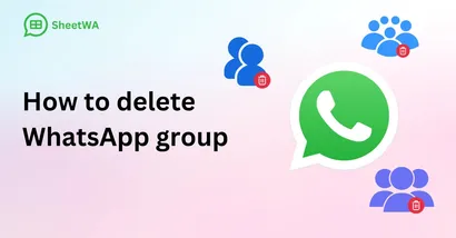 How to delete WhatsApp group