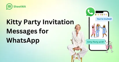 Creative Kitty Party Invitation Messages for WhatsApp