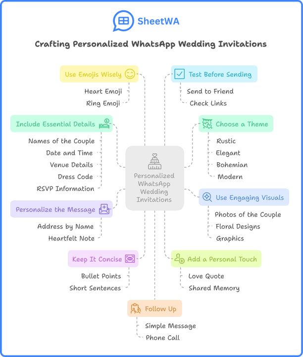 Tips for Crafting Personalized WhatsApp Wedding Invitations | SheetWA