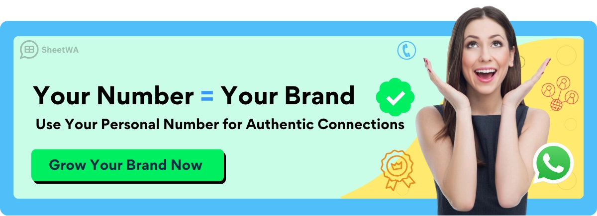 Send Bulk WhatsApp from your number Use SheetWA