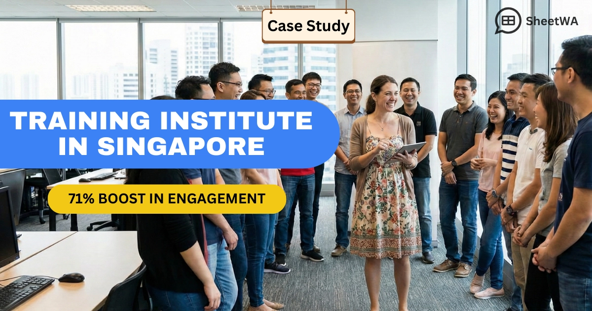 Training Institute in Singapore Boosted Engagement with SheetWA