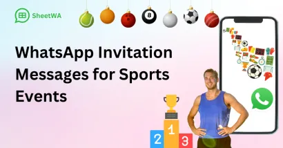 WhatsApp Invitation Messages for Sports Events by SheetWA