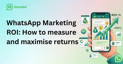 WhatsApp Marketing ROI How to measure and maximise returns by SheetWA