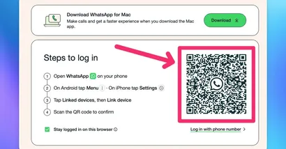 WhatsApp Web login qr