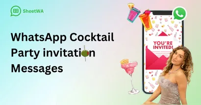 Best WhatsApp Cocktail Party invitation Messages in 2025
