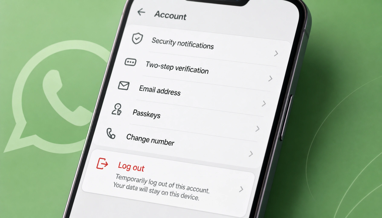 WhatsApp Tests a Logout Button for Primary Phones
